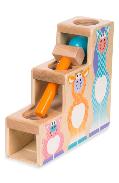Обложка книги «Melissa&amp;Dough Play Pound &amp; Roll Stairs Art.40124 Развивающая игра с молоточком»