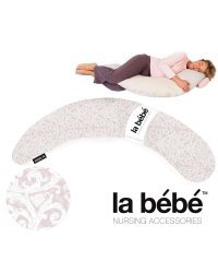 La Bebe™ Moon Maternity Pillow Art.91307 Classic Rose Большая подушка для беременных с наполнителем из Memory Foam (особенно мягкий и тихий наполнитель) 185cm