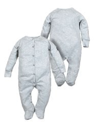 La Bebe™ Baby Romper Art.102451 Grey Детские ползунки с длинным рукавом и закрытыми пяточками из чистого хлопка