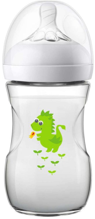 Philips Avent Natural Art.SCF070 / 24 кормление из бутылочки с соской в ​​медленном потоке, 1M + 260ml