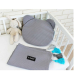 La bebe™ Waffle Set Art.1094105 Grey Хлопковый пледик + подушка 100x75 cм