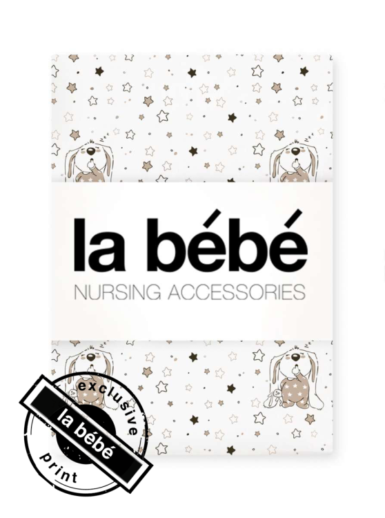 La Bebe™ Cotton 75x100 Art.63155 Bunnies Детский хлопковый пододеяльник 75x100см