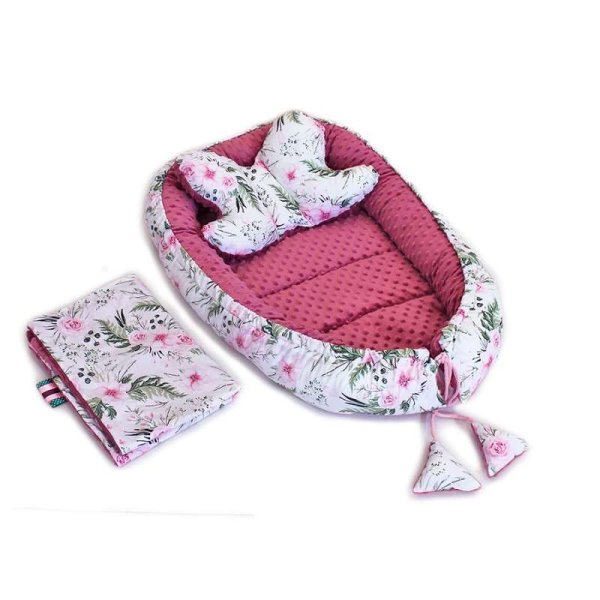 Обложка книги «La Bebe ™ Minky Babynest Набор Art.113011 цветов Набор блистере - кокон подушки plediņš»