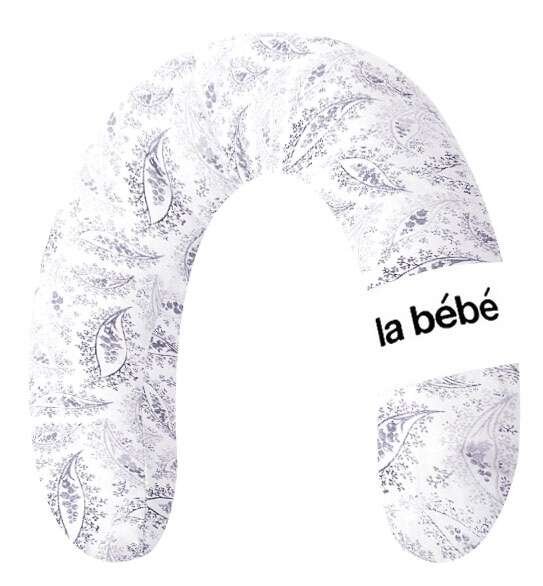 La Bebe™ Rich Maternity Pillow Art.49344 Floral vintage white Подкова для сна, кормления малыша 30x104 cm