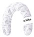 La Bebe™ Rich Maternity Pillow Art.49344 Floral vintage white Подкова для сна, кормления малыша 30x104 cm