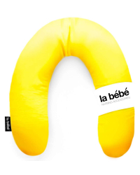 La Bebe™ Rich Maternity Pillow Art.85706 Yellow 100% Natural Linen Подковка для сна / кормления малыша - Чехол 100% Натуральный Лён, 30x104 cm