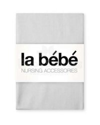 La Bebe™ Satin 60x120 Art.24439 Light Grey Хлопковая простынка с резинкой 60x120cm