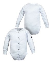 La Bebe ™ Baby Body Art.117685 White Бодик из 100% мягкого хлопка с длинным рукавом