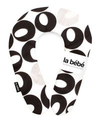 La Bebe™ Snug Cotton Nursing Maternity Pillow Art.85463 Deco Black/Silver Подкова для сна, кормления малыша, 20x70 cm