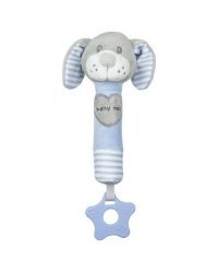 Baby Mix Dog Art. 40849 детская мягкая погремушка с пищалкой