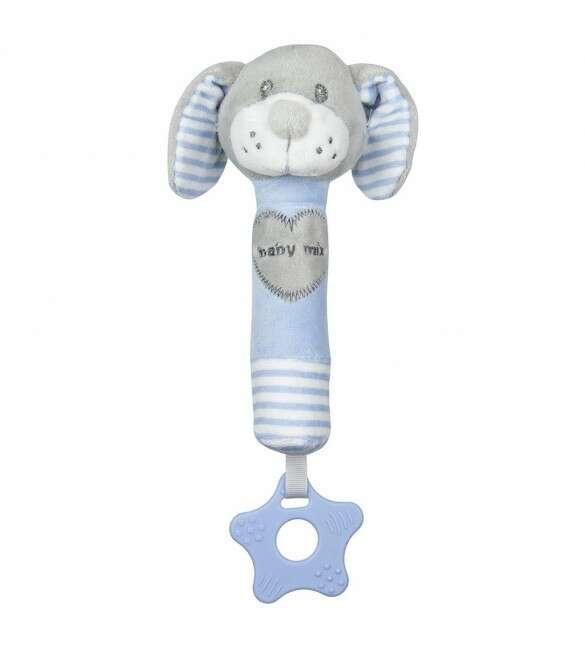 Baby Mix Dog Art. 40849 детская мягкая погремушка с пищалкой
