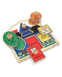 Melissa&amp;Doug Puzzles Shapes Art.12053 Деревянный пазл для малышей