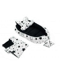 La Bebe ™ Minky Babynest Набор Art.106037 звезда волдыри - Кокон новорожденного Babynest
