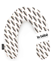 La Bebe™ Rich Maternity Pillow Art.85510 Cars Black-Pink/White Подковка для сна, кормления малыша 30x104 cm