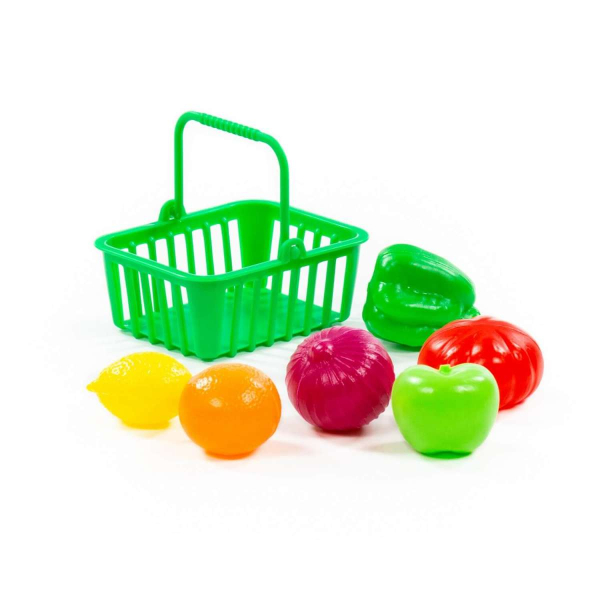 Polesie Art.66749 Набор игрушечных продуктов с корзинкой