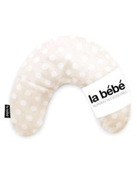 La Bebe™ Mimi Nursing Cotton Pillow Art.73388 Dots Подковка для сна, путишествий, кормления малыша 19x46cm