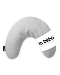 La Bebe™ Mimi Nursing Cotton Pillow Art.78980 Grey Подковка для сна, кормления малыша 19*46cm