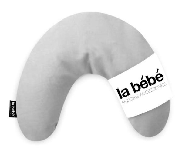 La Bebe™ Mimi Nursing Cotton Pillow Art.78980 Grey Подковка для сна, кормления малыша 19*46cm