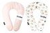 La Bebe™ Snug Cotton Nursing Maternity Pillow Art. 101729 Dogs Двухсторонняя Подковка для сна, кормления малыша 20*70cm
