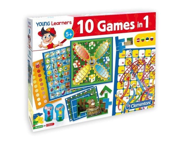 Обложка книги «Clementoni Art.60482 Игра для детей -В месте веселей! Игра 10 in1 (LV/RU/LT/ET)»