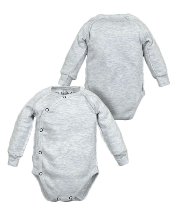 Обложка книги «La Bebe ™ Baby Body Art.117687 Grey Бодик из 100% мягкого хлопка с длинным рукавом»