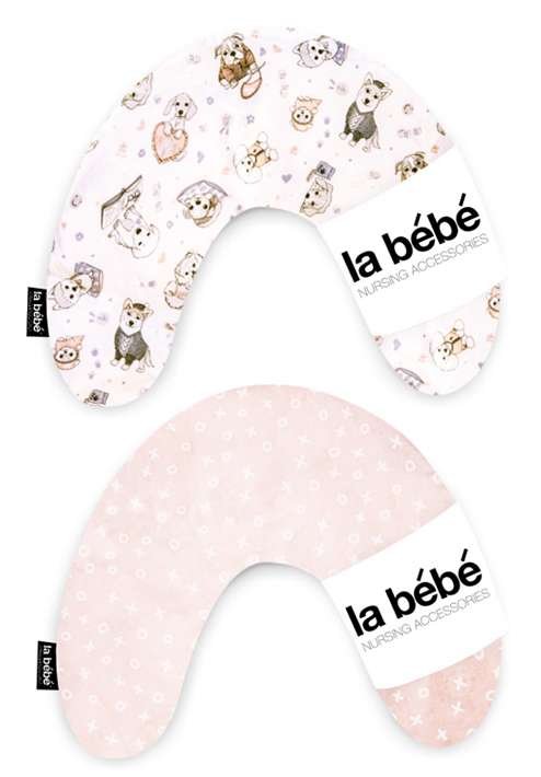 La Bebe™ Mimi Nursing Cotton Pillow Art.101712 Dogs Подкова для сна, кормления малыша 19x46 cm