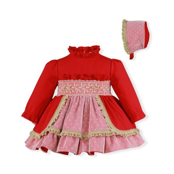 Kids Boutique Miranda Art.161/VG Модное платье для девочек с шапочкой