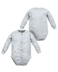 La Bebe ™ Baby Body Art.117684 Grey Бодик из 100% мягкого хлопка с длинным рукавом