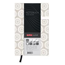 Блок A5 / 96 līn.ar magnētu.Pelēkas цветы