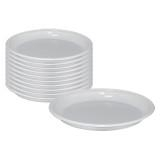 Пластиковая тарелка  32 см белого цвета - 1 шт. 