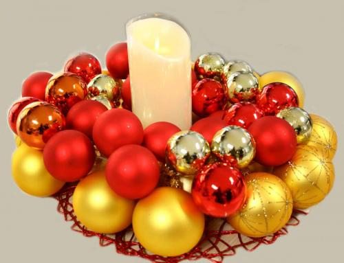 Светодиодная свеча из воска L 19 * 8 см Предложение -30%