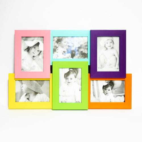 Фоторамка 6 картинки красочные