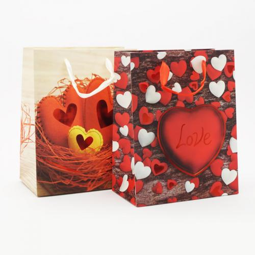 Подарочный пакет 26x32x12 мишки