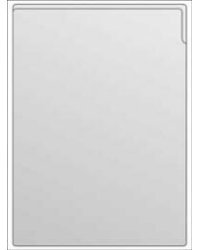 Карман со свободными верхними и боковыми краями, особенно широким / прозрачным