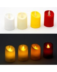 LED Tiervice белый 7см с движущимся пламенем