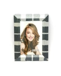 Фоторамка 10x15см серебряные полосы