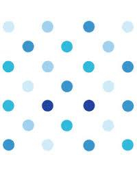 Салфетки 33/3/20 белые / синие точки