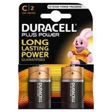 Батарейки  Duracell Plus C-b2/LR14  (в блистере 2 шт.)