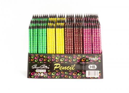 Карандаш HB с dzēšgum. mix6