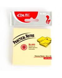Sticky 76x76mm желтый