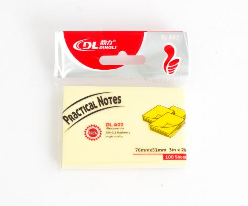 Sticky 76x51mm желтый
