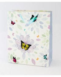 Подарочный мешок 18 23 см Бабочки