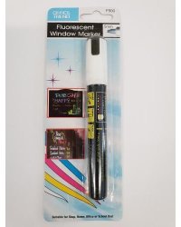 Меловой флуоресцентный маркер для стекла (5 мм белый )