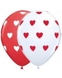 Воздушные шары сердца - 6шт. 