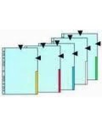 Кармашек для документов с цветным краем (цвет красный) - 1 шт.