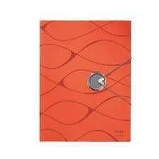 Папка с резиновой виванто, картон А4, оранжевый