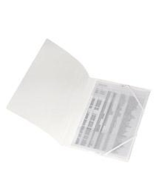 Папка с резиной A4 PP прозрачный