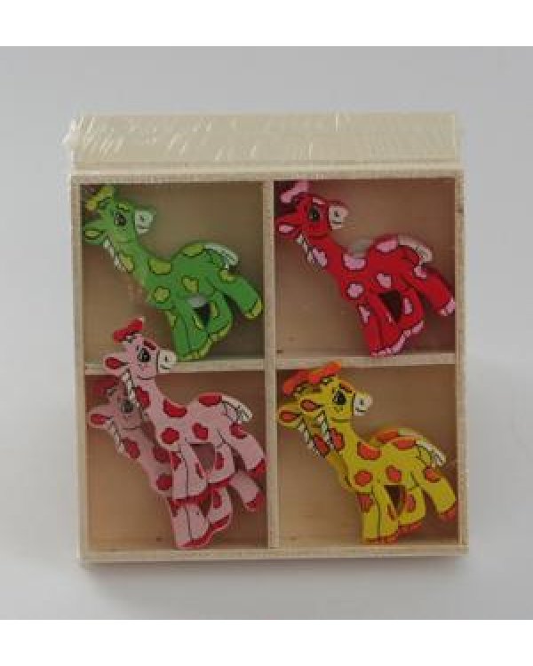 Деревянные звери Лайтбокс 16 штук