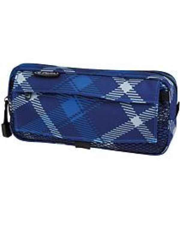 Пенал 2 остановки клетчатый