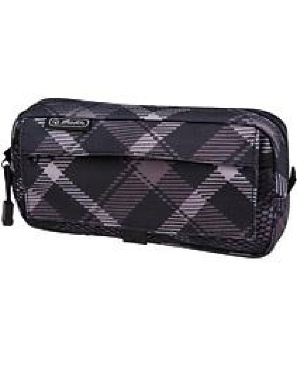 Пенал 2 остановки клетчатый